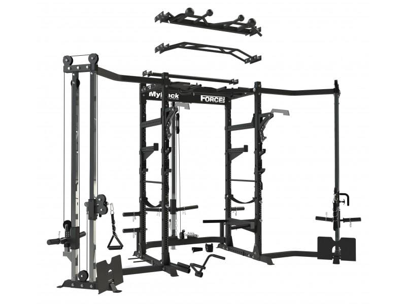 Lat Pulldown Myrack Power Rack Pulley Catch Fitness Squat Rack All