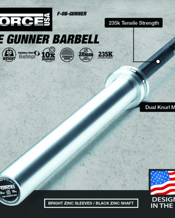 Force USA The Gunner Barbell - Macarthur Fitness Equipment