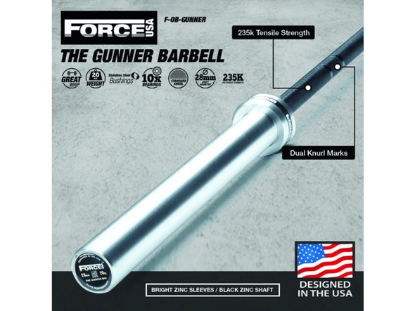 Force USA The Gunner Barbell - Macarthur Fitness Equipment