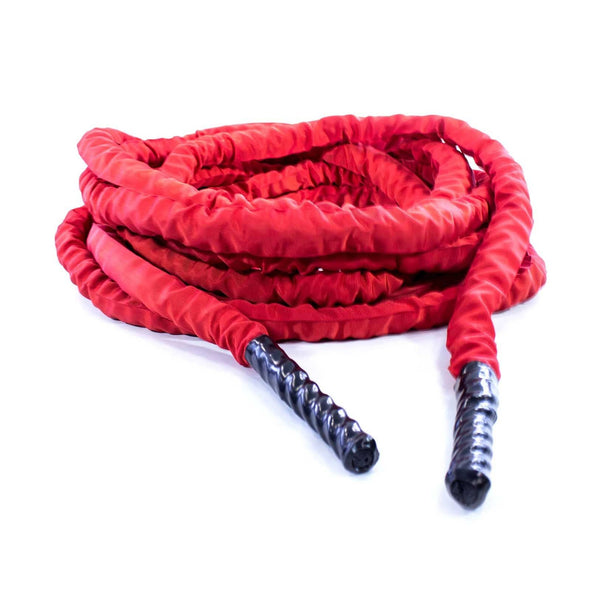 Renegade Battle Rope 12 metre Red Nylon Cover - Macarthur Fitness Equipment