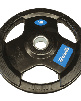 Renegade Rubber Coated Olympic Weight Plate 15kg - Macarthur Fitness Equipment