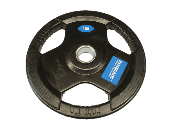 Renegade Rubber Coated Olympic Weight Plate 15kg - Macarthur Fitness Equipment