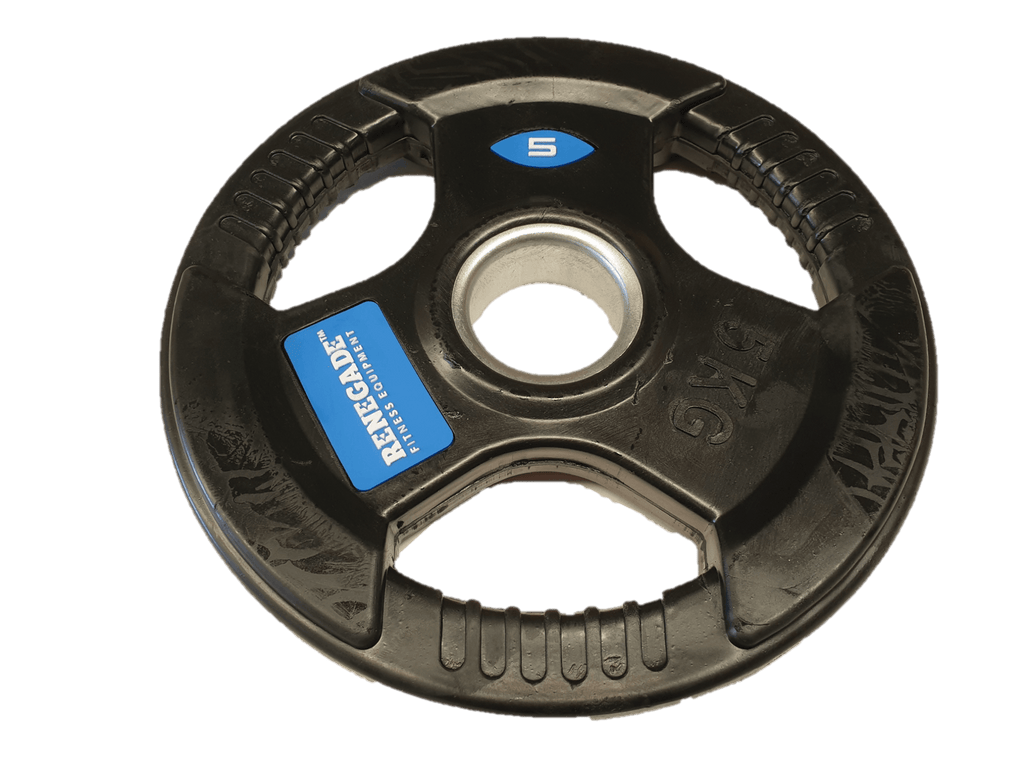 Renegade Rubber Coated Olympic Weight Plate 5kg - Macarthur Fitness Equipment